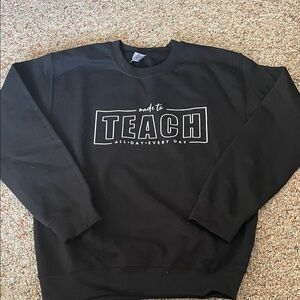 Gildan Black Crewneck Sweater - Made to Teach